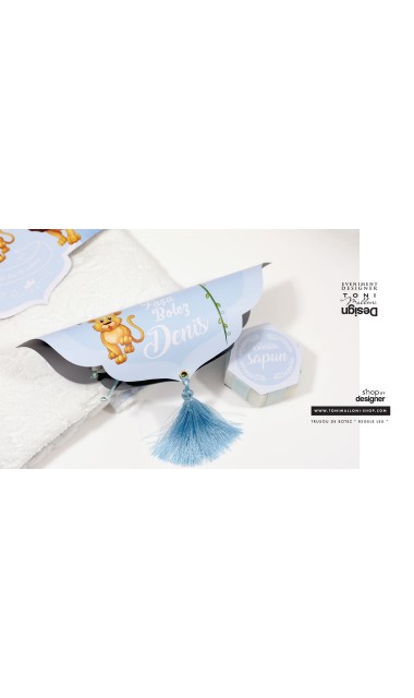 Trusou de botez cu broderie personalizata pentru baieti, Regele leu 29